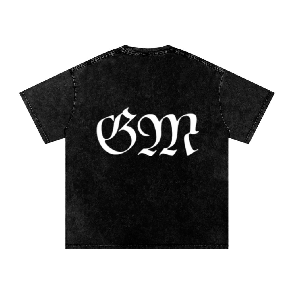 Snow Washed Oversized Cotton T-Shirt