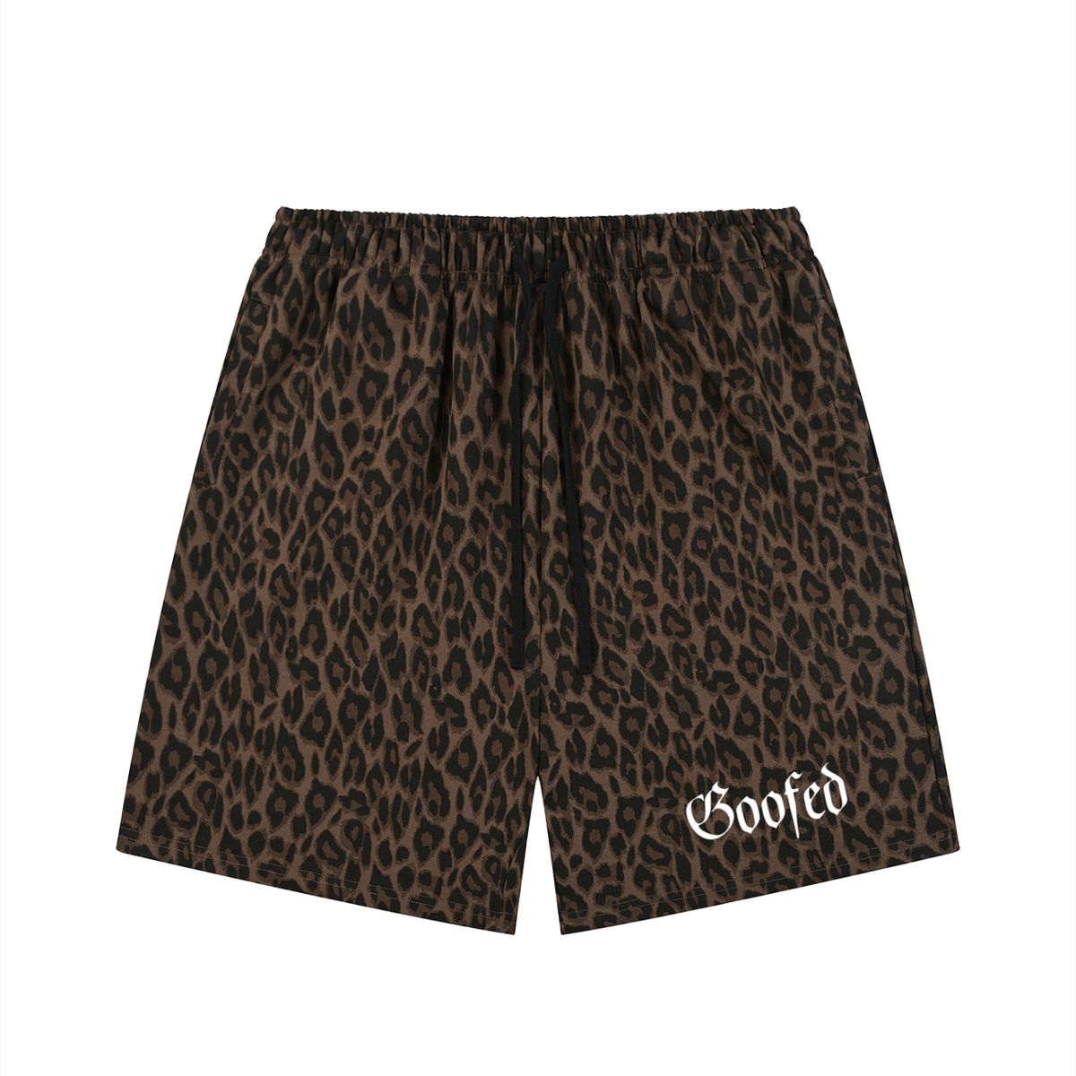 Leopard Drawstring Shorts