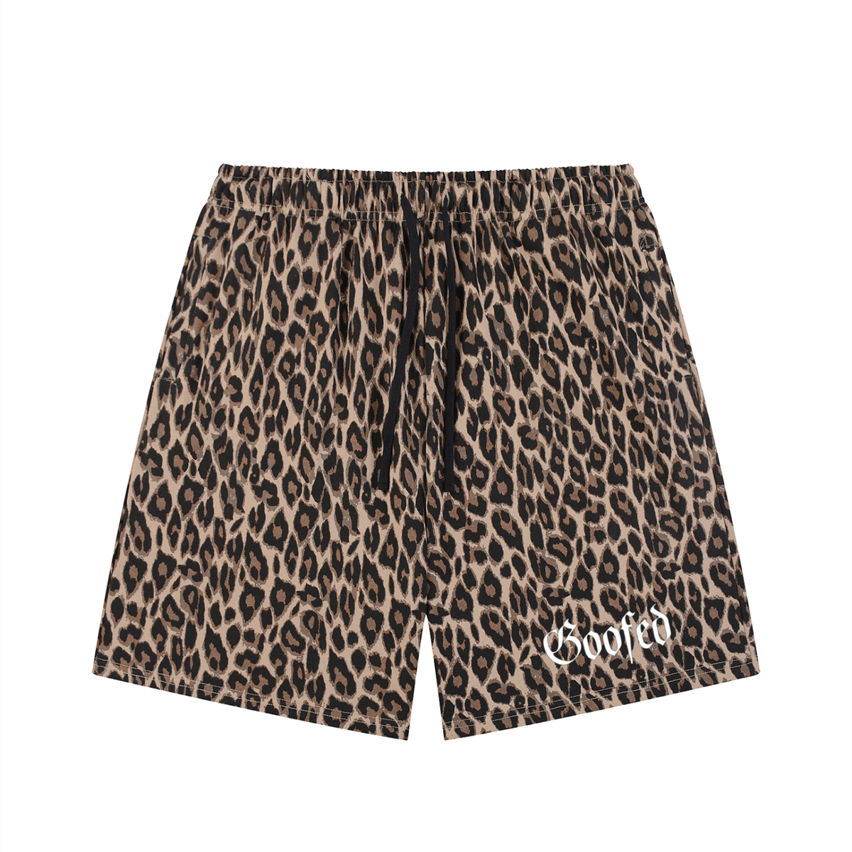 Leopard Drawstring Shorts
