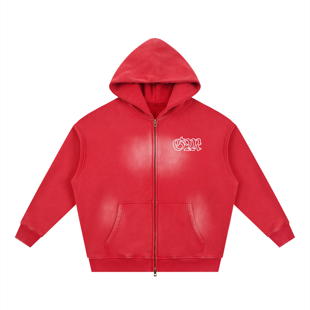 Boxy Zip Up Hoodie