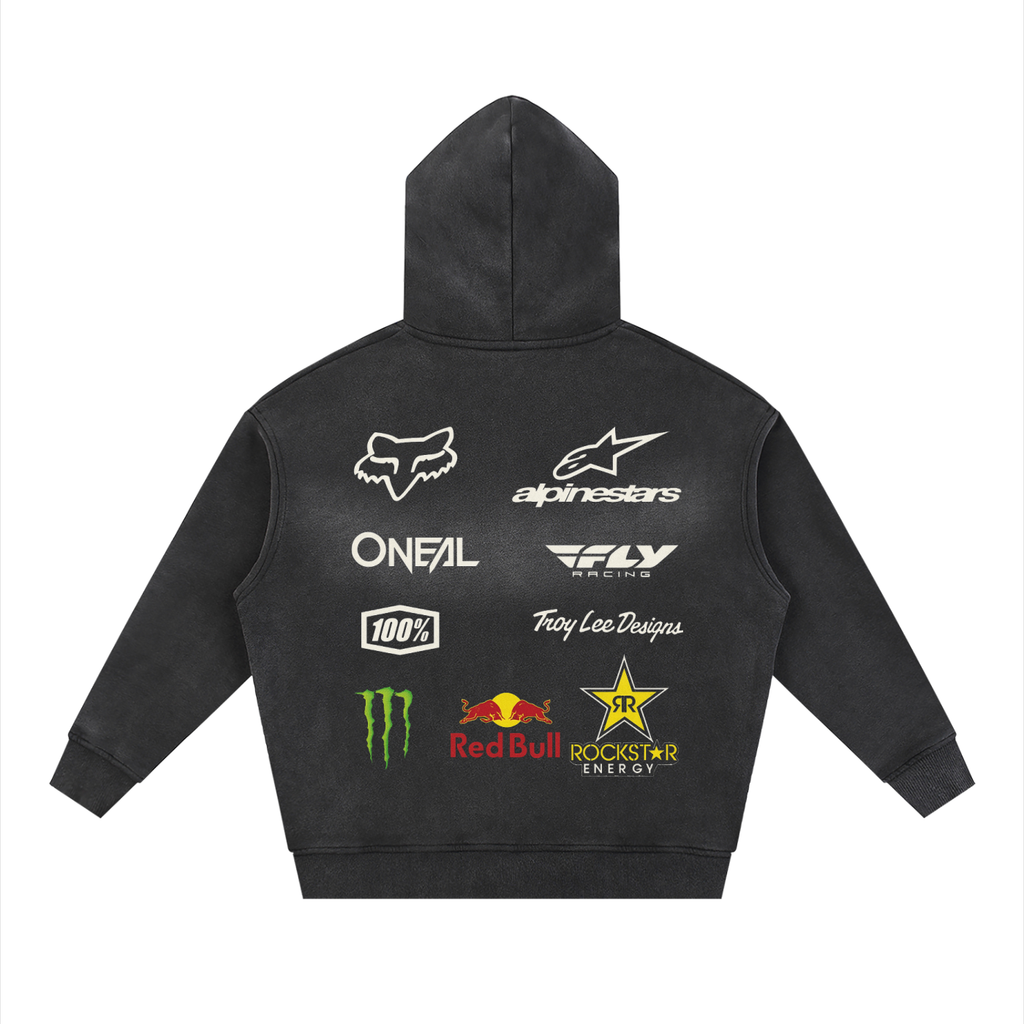 Boxy Zip Up Hoodie