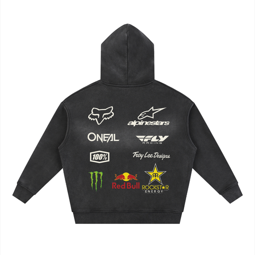 Boxy Zip Up Hoodie
