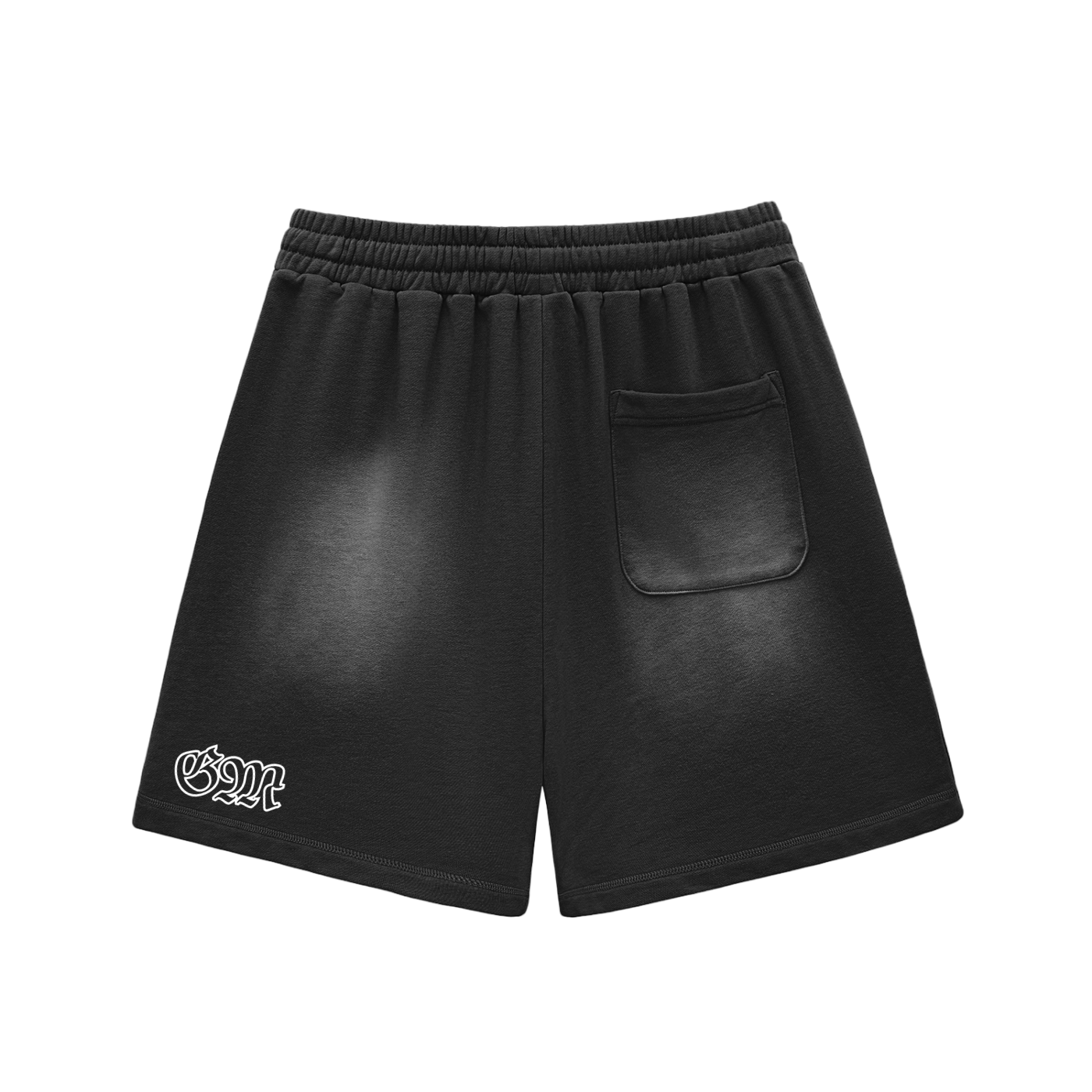 Sun Fade Raw Edge Cotton Shorts